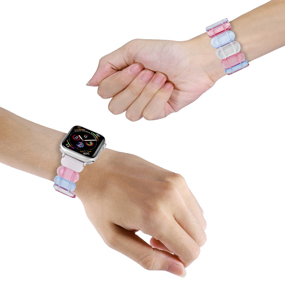 Watch Band Apple Watch Ultra 2 Ultra 49mm / 45mm / 44mm / 42mm Elastic Resin Strap - Multicolor#serie_4