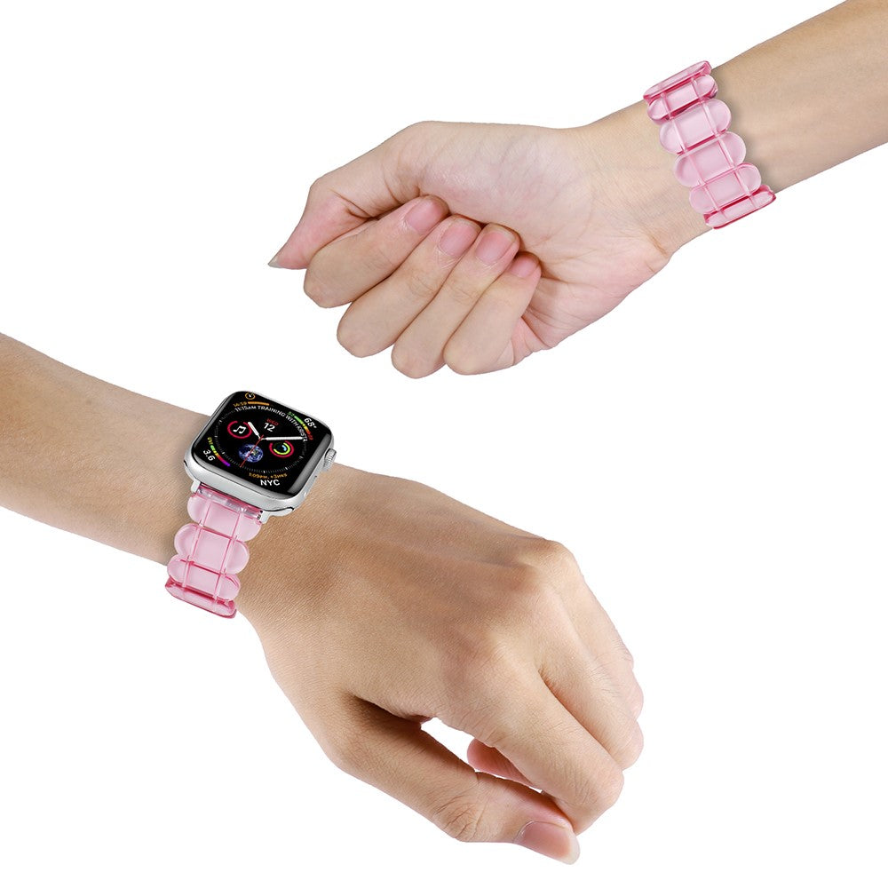 Watch Strap Apple Watch Series 41mm / 40mm / 38mm Elastic Band Bracelet - Transparent Pink#serie_18