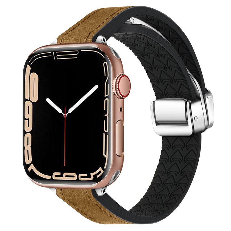 Super Godt Kunstlæder Universal Rem passer til Apple Smartwatch - Brun#serie_1
