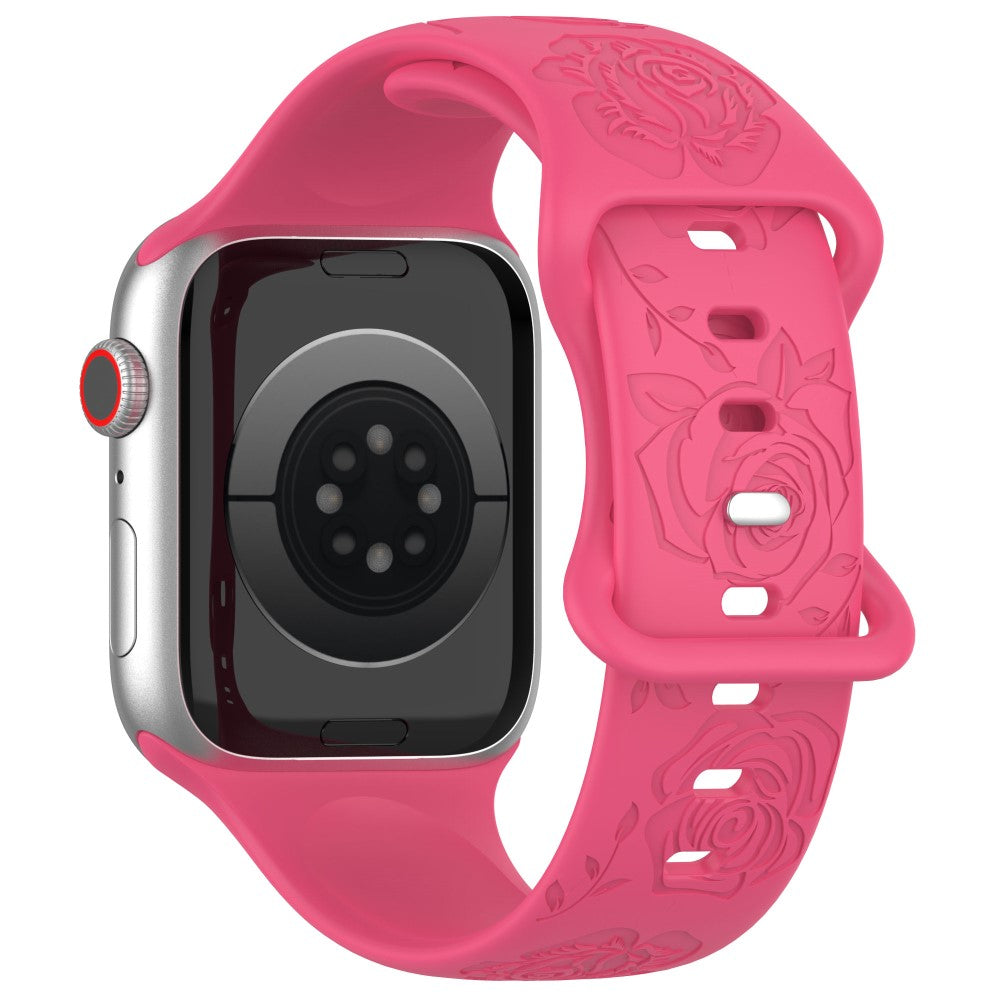 Holdbart Silikone Universal Rem passer til Apple Smartwatch - Pink#serie_13