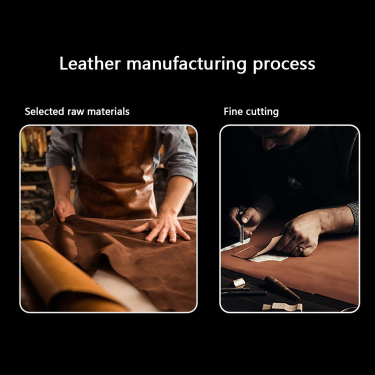 Super Skøn Ægte Læder Universal Rem passer til Apple Smartwatch - Gul#serie_6