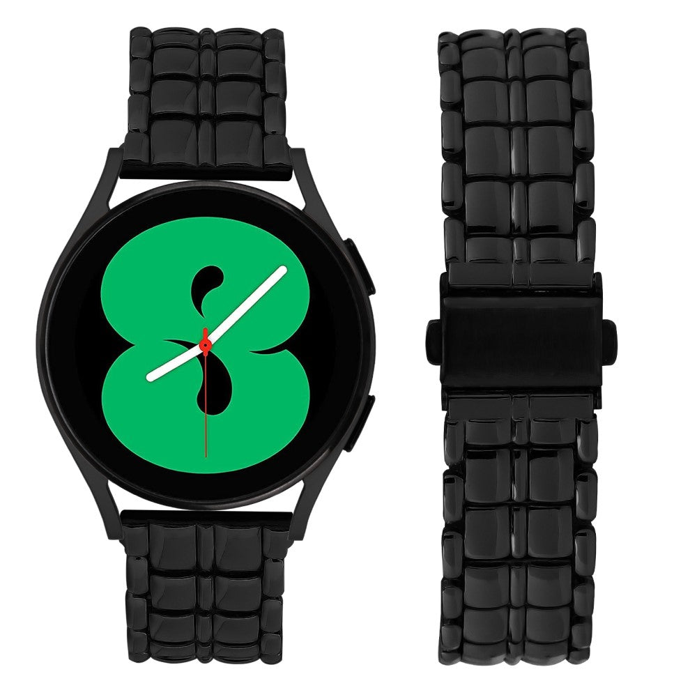 Rigtigt Fantastisk Metal Universal Rem passer til Samsung Smartwatch - Sort#serie_2