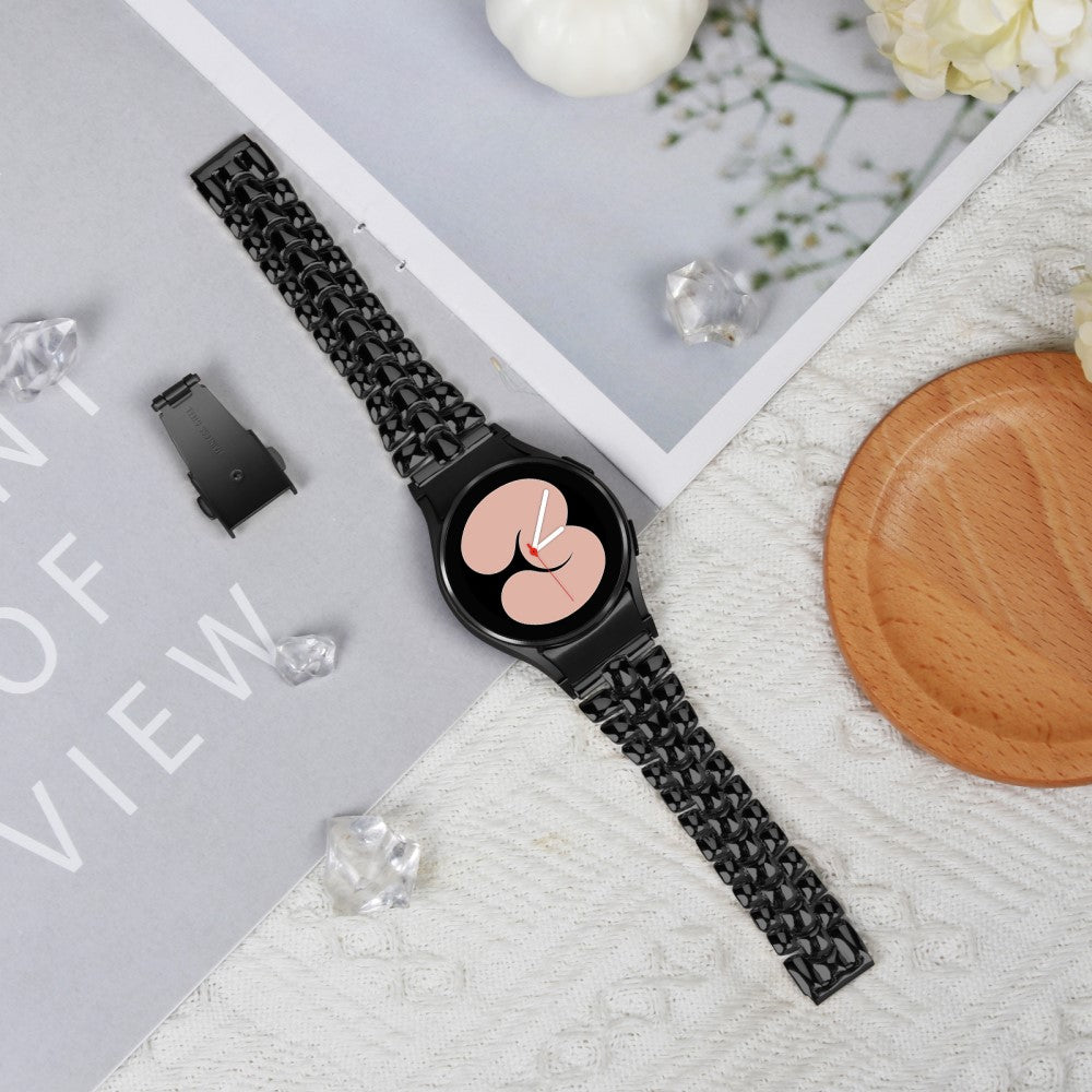 Rigtigt Godt Metal Universal Rem passer til Samsung Smartwatch - Sort#serie_4