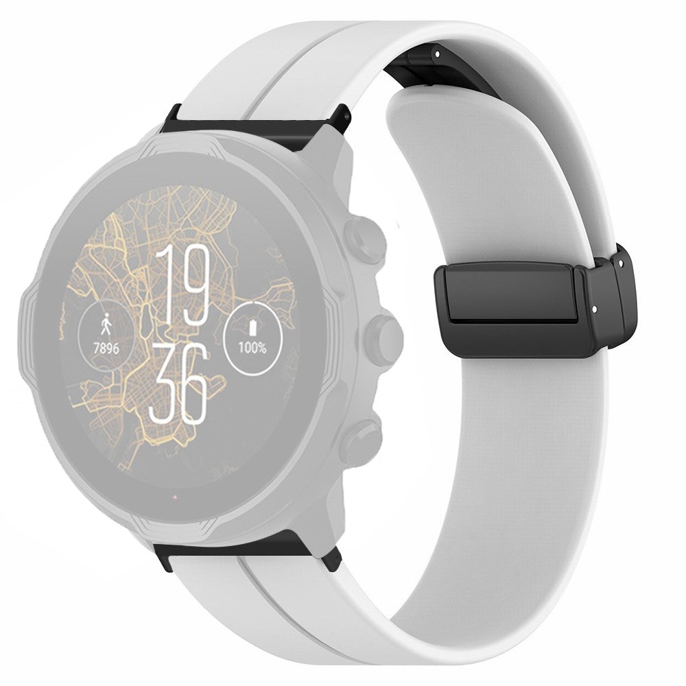 Kรธnt Silikone Universal Rem passer til Smartwatch - Hvid#serie_1