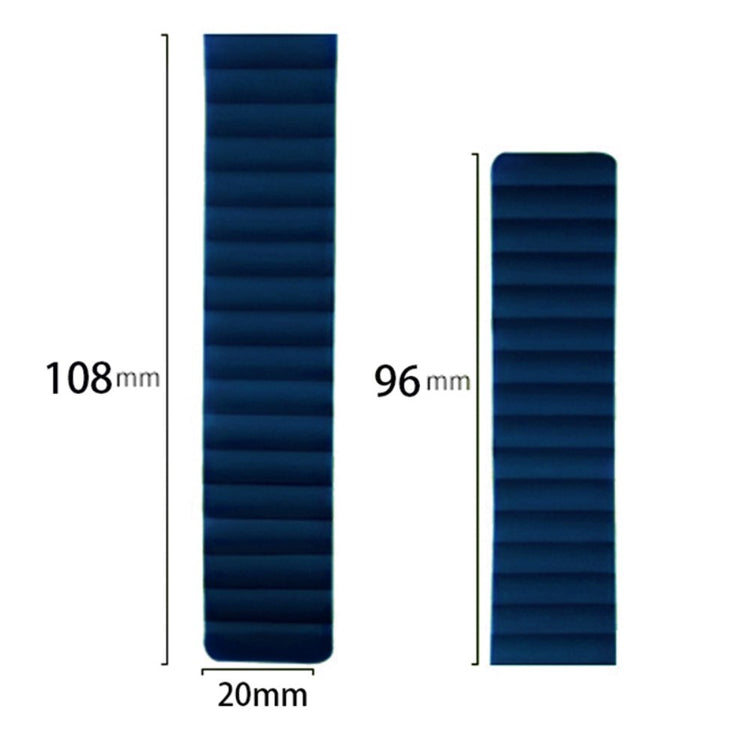 Huami Amazfit GTS 4 / 3 / 2 / 1 / mini Silicone Watch Strap 20mm Magnetic Sports Band - Black#serie_4