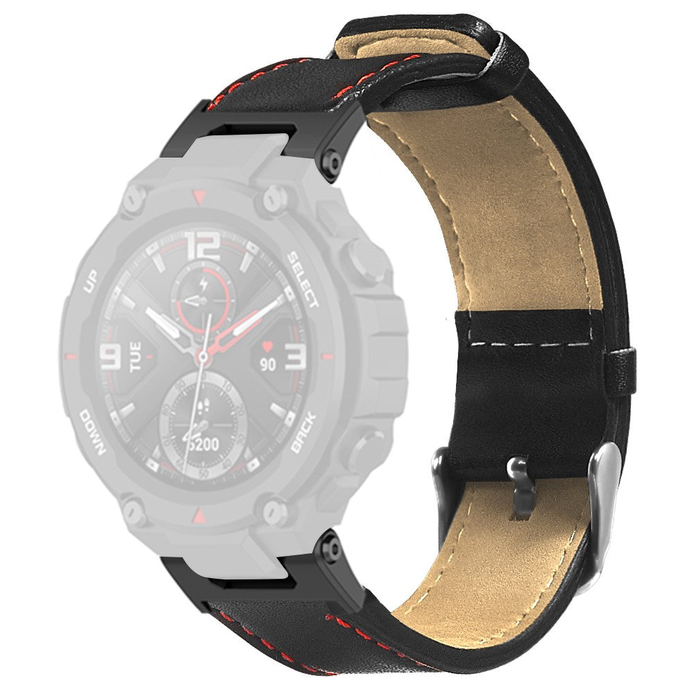 Kunstlรฆder Universal Rem passer til Amazfit T-Rex 1 / Amazfit T-Rex Pro - Brun#serie_013