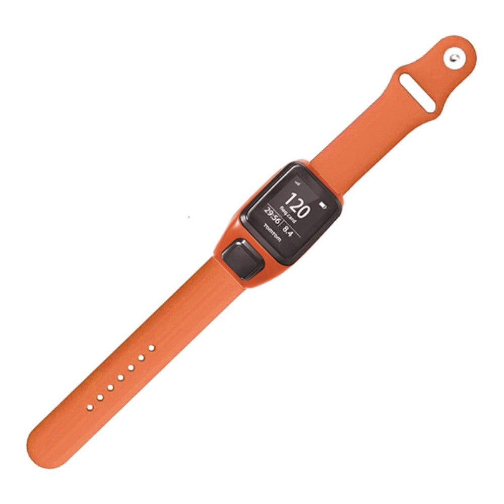 TomTom Runner 3 / Adventurer Sport Bands Silicone Watch Strap with Case - Orange#serie_4