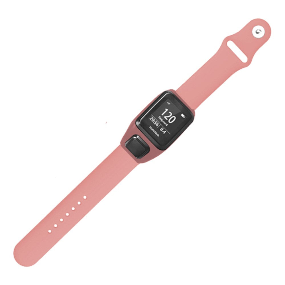 TomTom Runner 3 / Adventurer Sport Bands Silicone Watch Strap with Case - Pink#serie_5