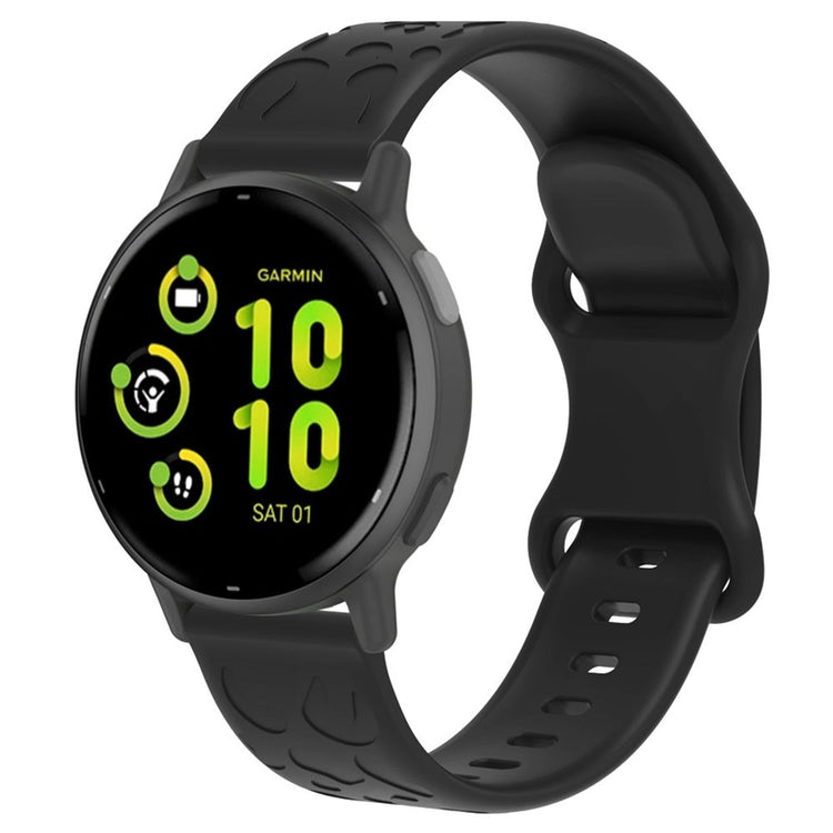 Rigtigt Cool Silikone Universal Rem passer til Smartwatch - Sort#serie_1