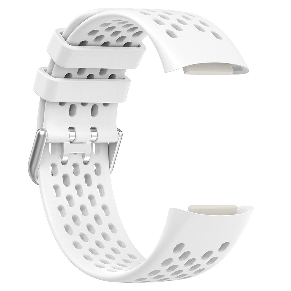 Silikone Universal Rem passer til Fitbit Charge 5 / Fitbit Charge 6 - Hvid#serie_2