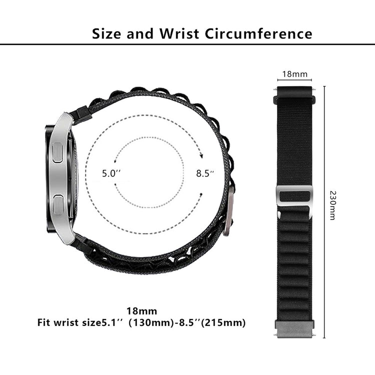 Rigtigt Slidstærk Nylon Universal Rem passer til Smartwatch - Orange#serie_4