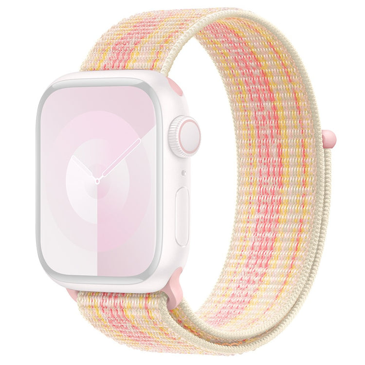 Super Smuk Nylon Universal Rem passer til Apple Smartwatch - Pink#serie_12