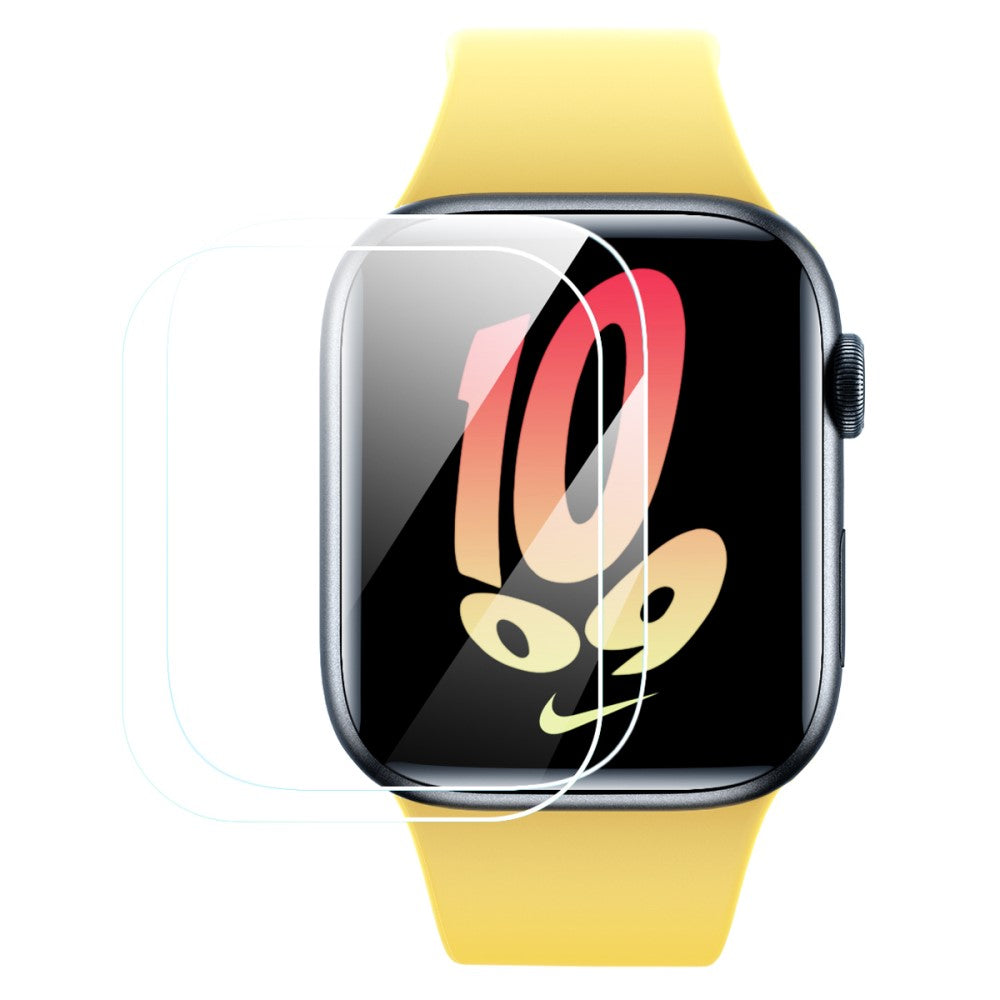 2stk Silikone Universal Skærmbeskytter passer til Apple Watch Series 8 (45mm) / Apple Watch Series 7 45mm - Gennemsigtig#serie_710