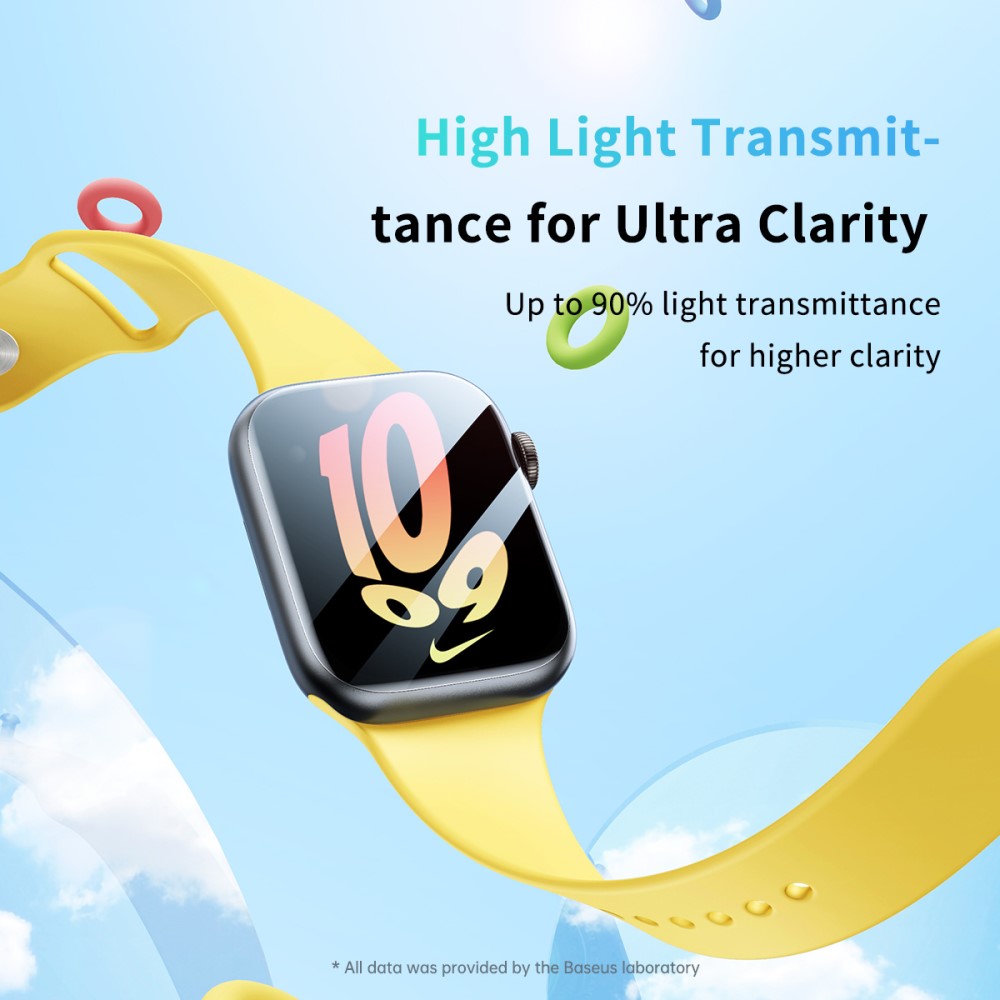2stk Silikone Universal Skærmbeskytter passer til Apple Smartwatch - Gennemsigtig#serie_707