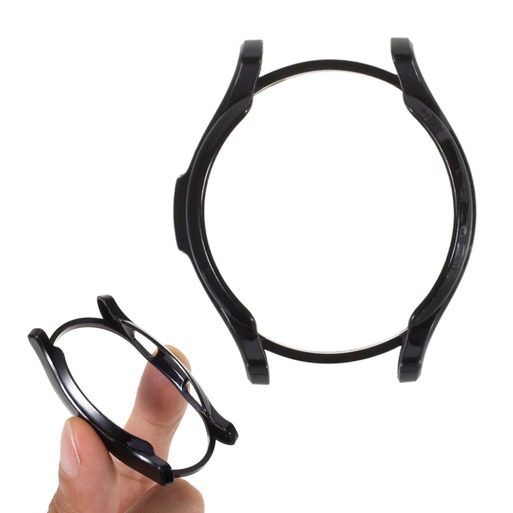 Rigtigt Fed Silikone Cover til Samsung Galaxy Watch 4 Classic (46mm) - Sort#serie_1