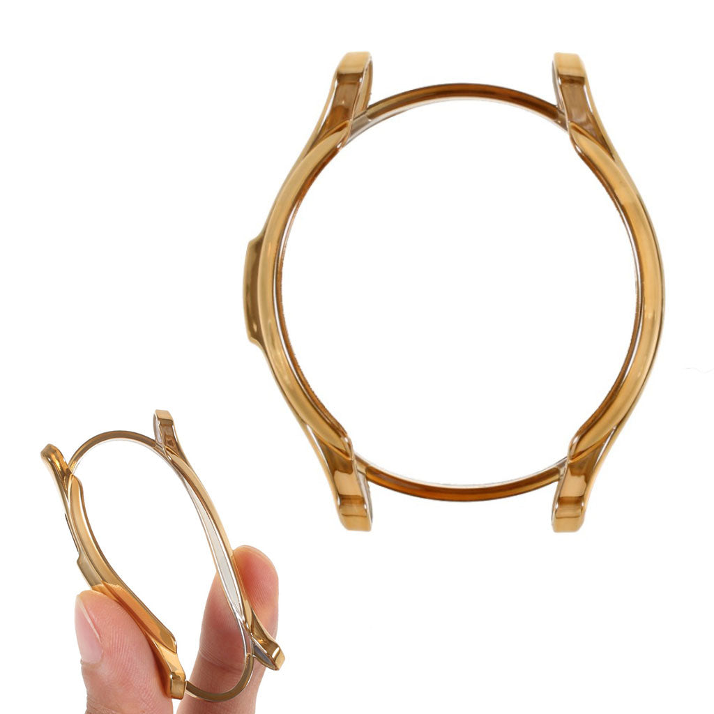 Rigtigt Fed Silikone Cover til Samsung Galaxy Watch 4 Classic (46mm) - Guld#serie_5