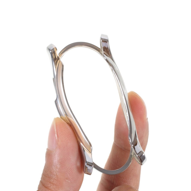 Rigtigt Fed Silikone Cover til Samsung Galaxy Watch 4 Classic (46mm) - Sølv#serie_8