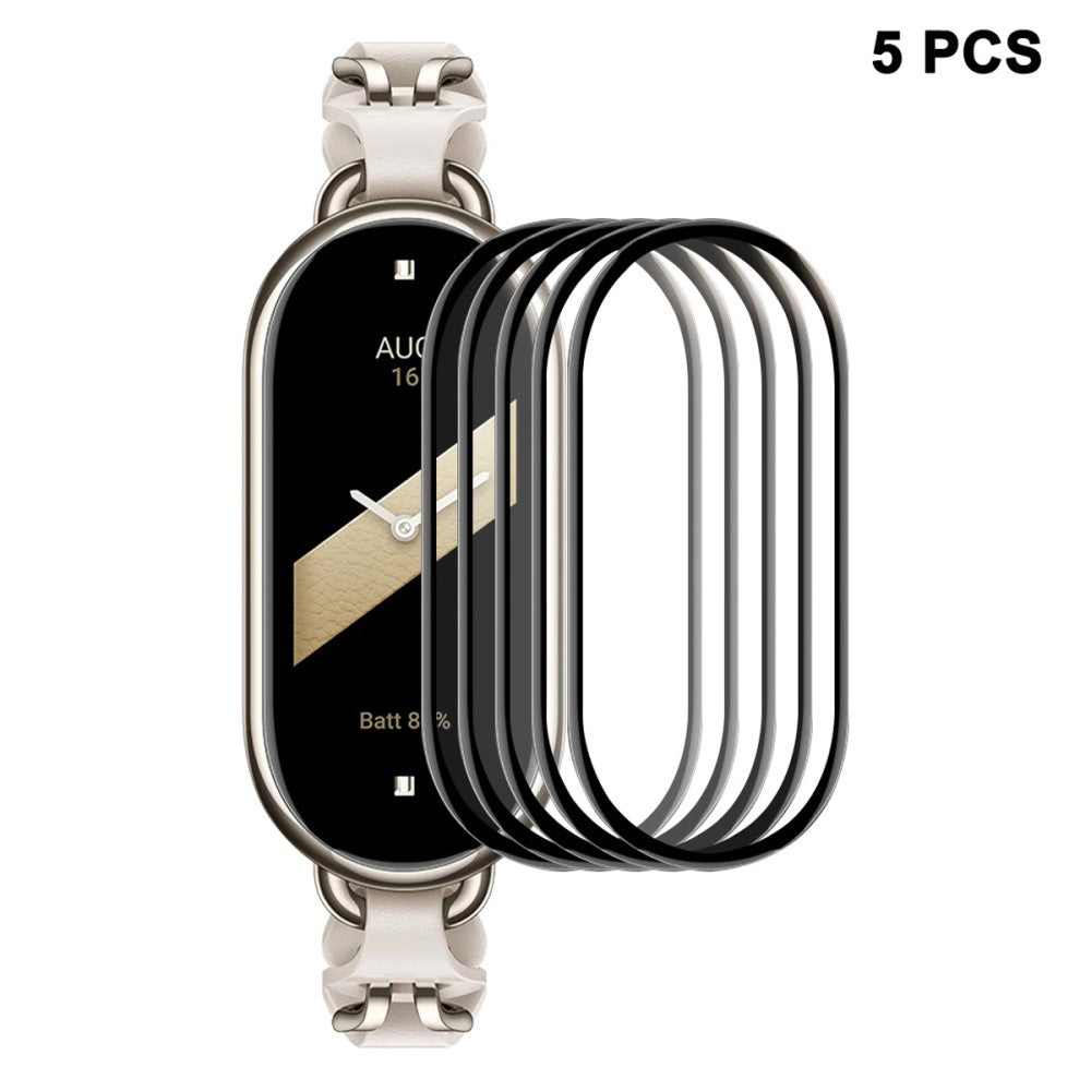 5stk Silikone Skรฆrmbeskytter passer til Xiaomi Smart Band 8 - Gennemsigtig#serie_507