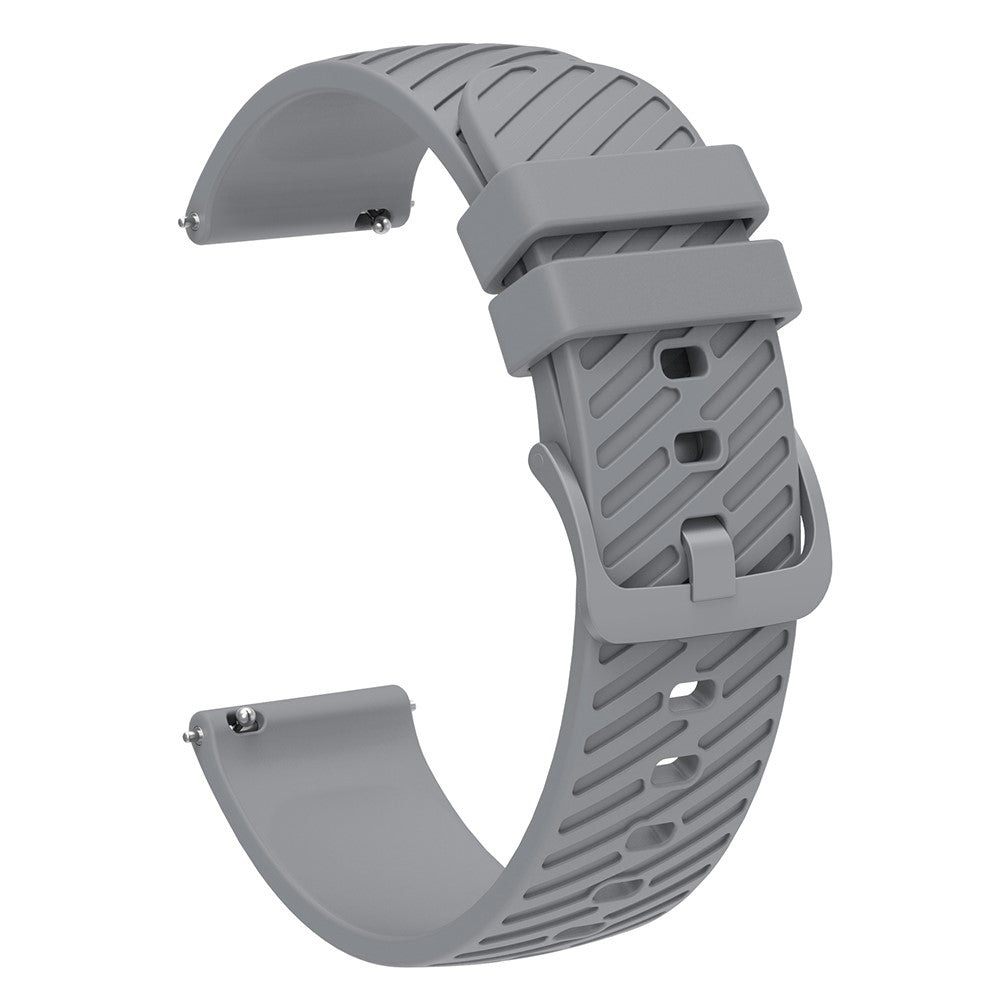 20mm Universal texture pattern silicone strap - Grey#serie_2