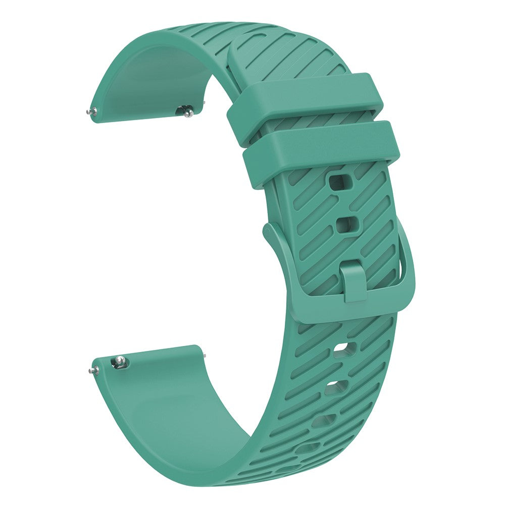 20mm Universal texture pattern silicone strap - Green#serie_4