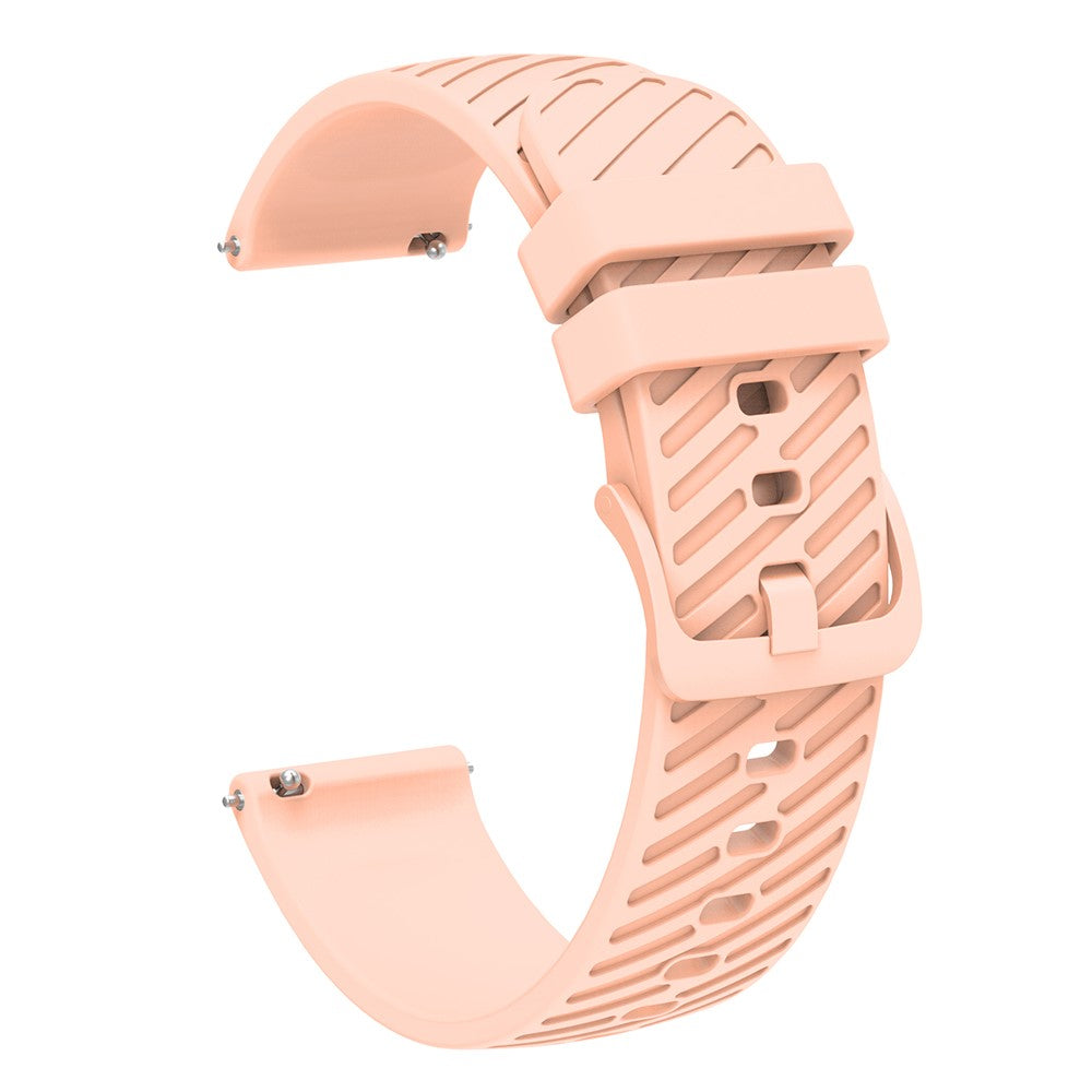 20mm Universal texture pattern silicone strap - Pink#serie_7