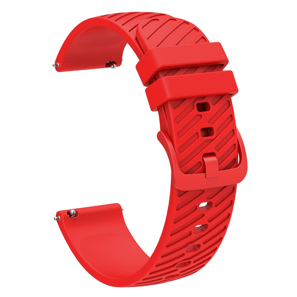 20mm Universal texture pattern silicone strap - Red#serie_9