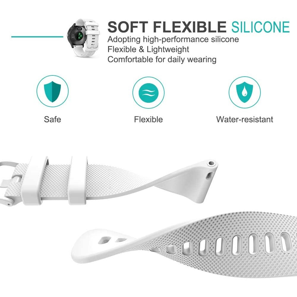 Rigtigt Slidstærk Silikone Universal Rem passer til Smartwatch - Pink#serie_4