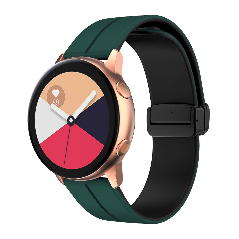 Vildt Nydelig Silikone Universal Rem passer til Smartwatch - Grøn#serie_10