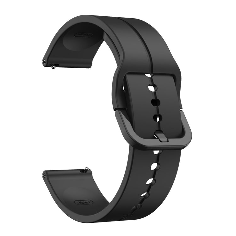 Solid Silikone Universal Rem passer til Smartwatch - Sort#serie_12