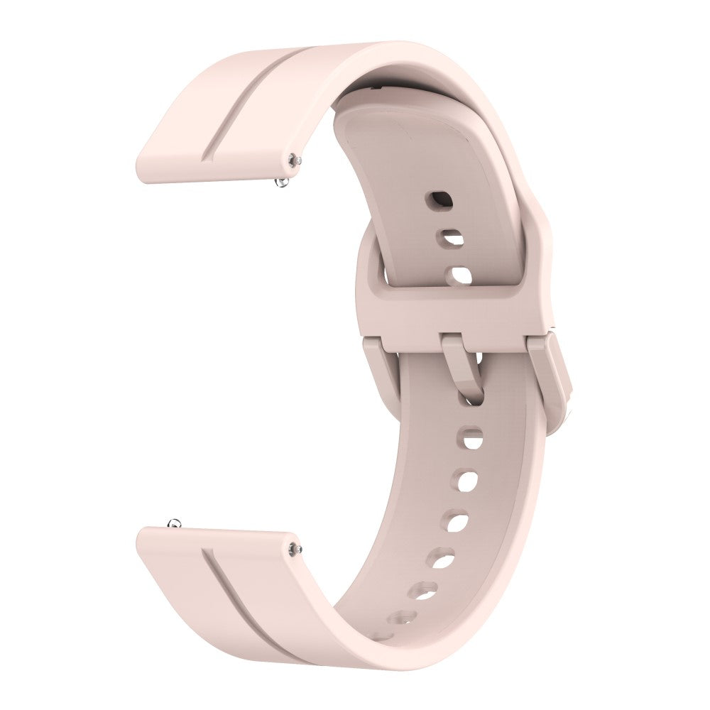 Solid Silikone Universal Rem passer til Smartwatch - Pink#serie_4