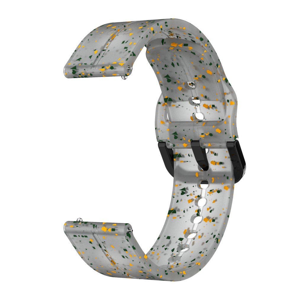 Solid Silikone Universal Rem passer til Smartwatch - Sølv#serie_5