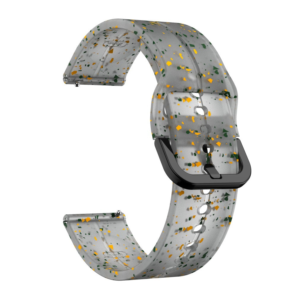 22mm Universal cool silicone strap - Transparent Grey#serie_5