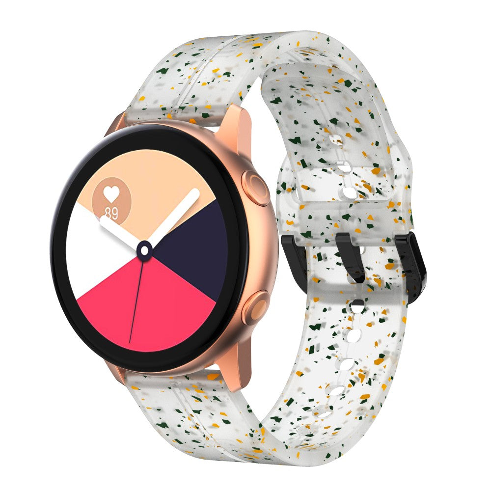 Solid Silikone Universal Rem passer til Smartwatch - Gennemsigtig#serie_6