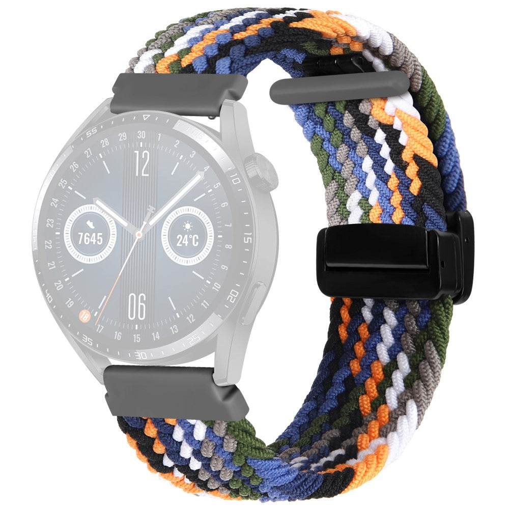 22mm Universal nylon braid style strap - Denim#serie_10