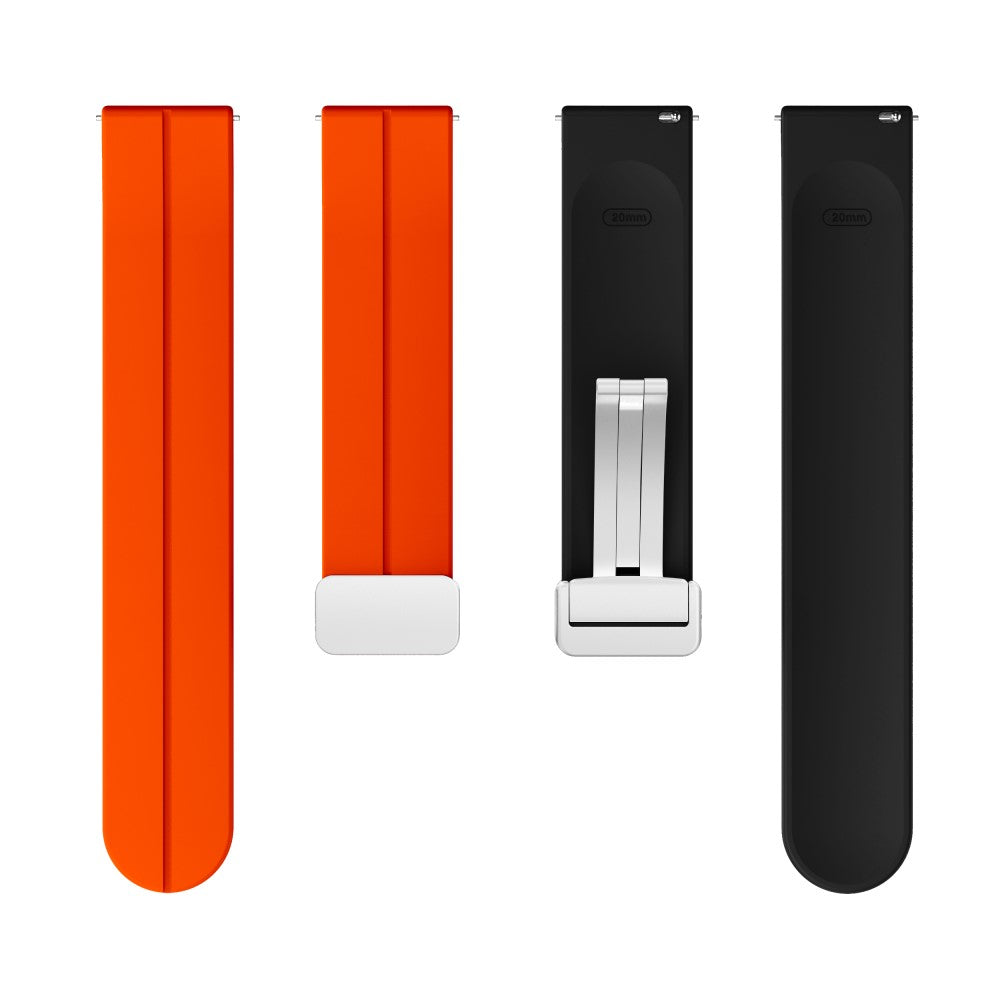 Rigtigt Fint Silikone Universal Rem passer til Smartwatch - Orange#serie_1