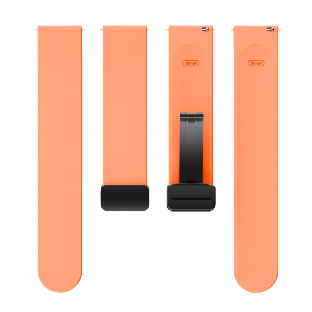 Mega Sejt Silikone Universal Rem passer til Smartwatch - Orange#serie_3