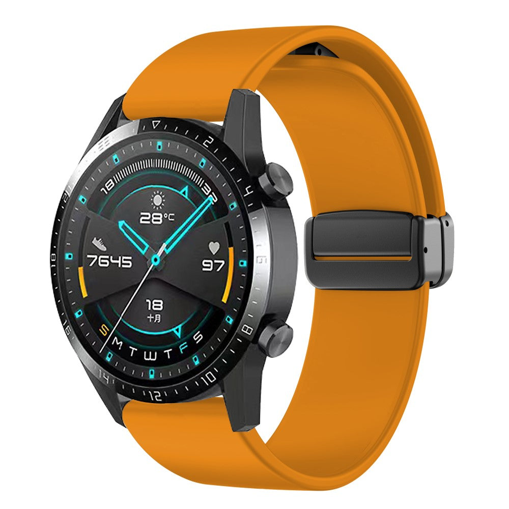 Mega Sejt Silikone Universal Rem passer til Smartwatch - Gul#serie_8