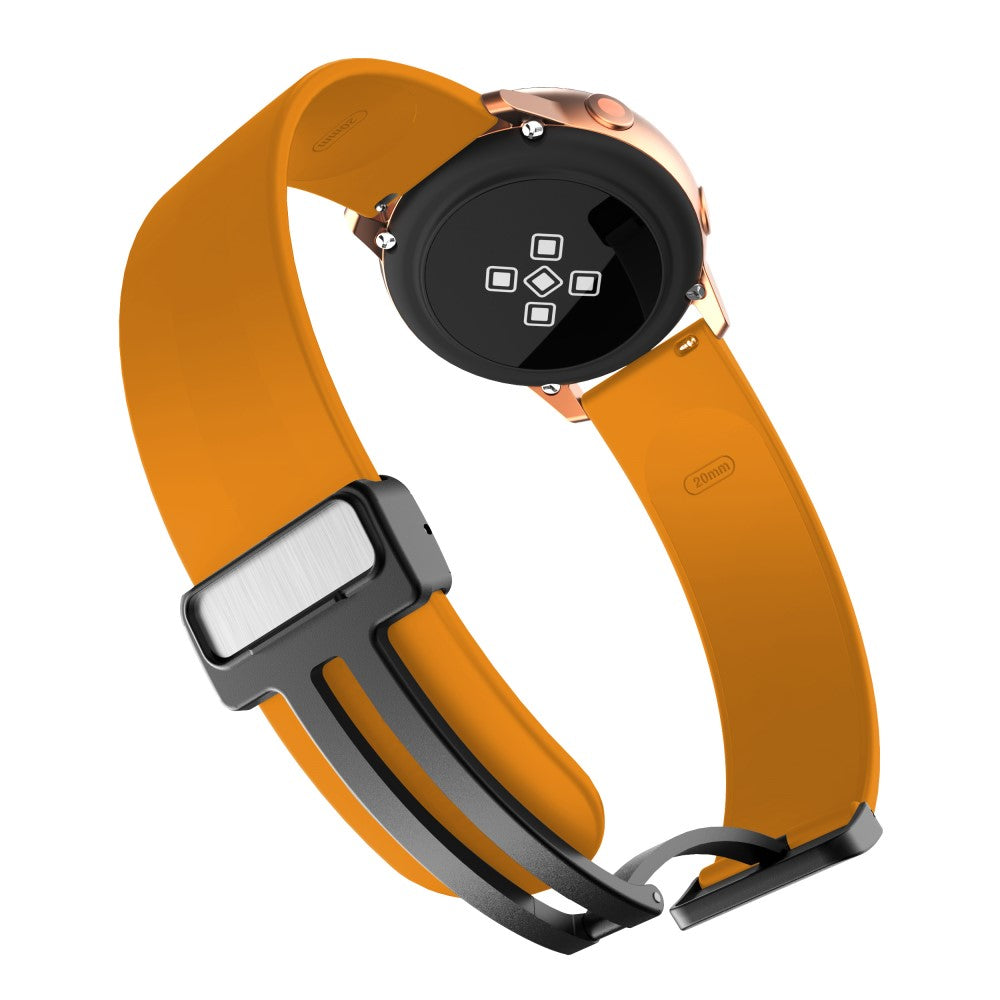 Mega Sejt Silikone Universal Rem passer til Smartwatch - Gul#serie_8