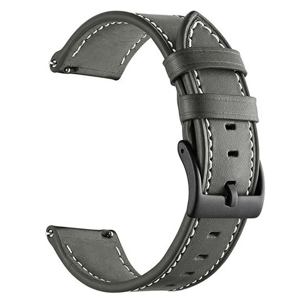 20mm Universal Genuine Cowhide leather strap - Grey#serie_3