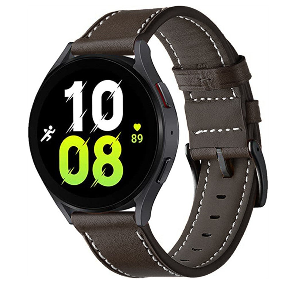 Helt Vildt Komfortabel Ægte Læder Universal Rem passer til Smartwatch - Brun#serie_4