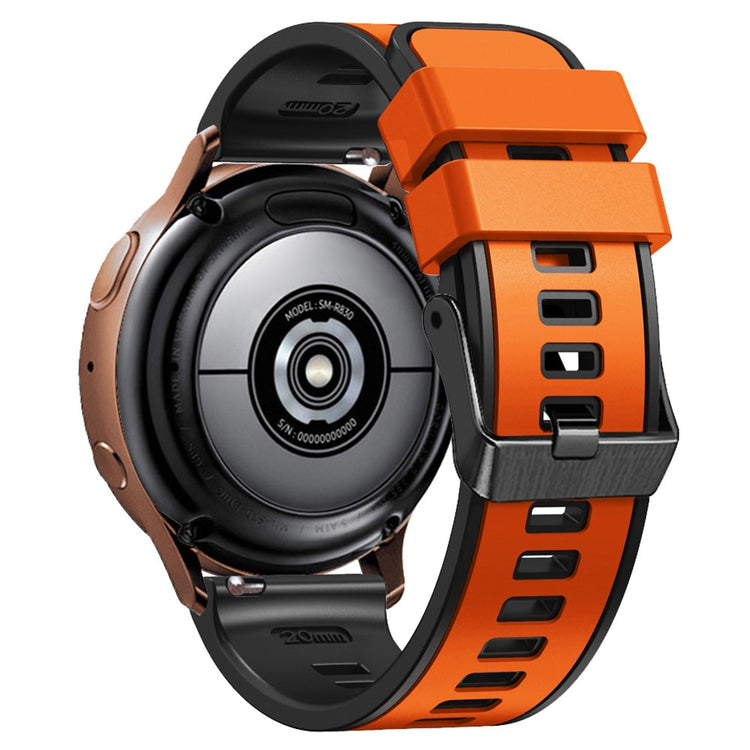 Glimrende Silikone Universal Rem passer til Smartwatch - Orange#serie_3