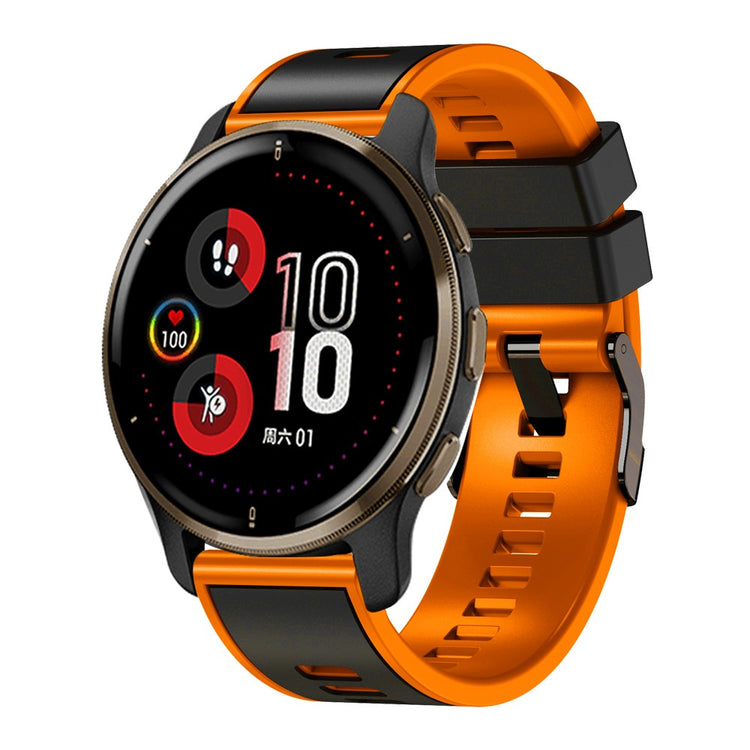 Glimrende Silikone Universal Rem passer til Smartwatch - Orange#serie_4