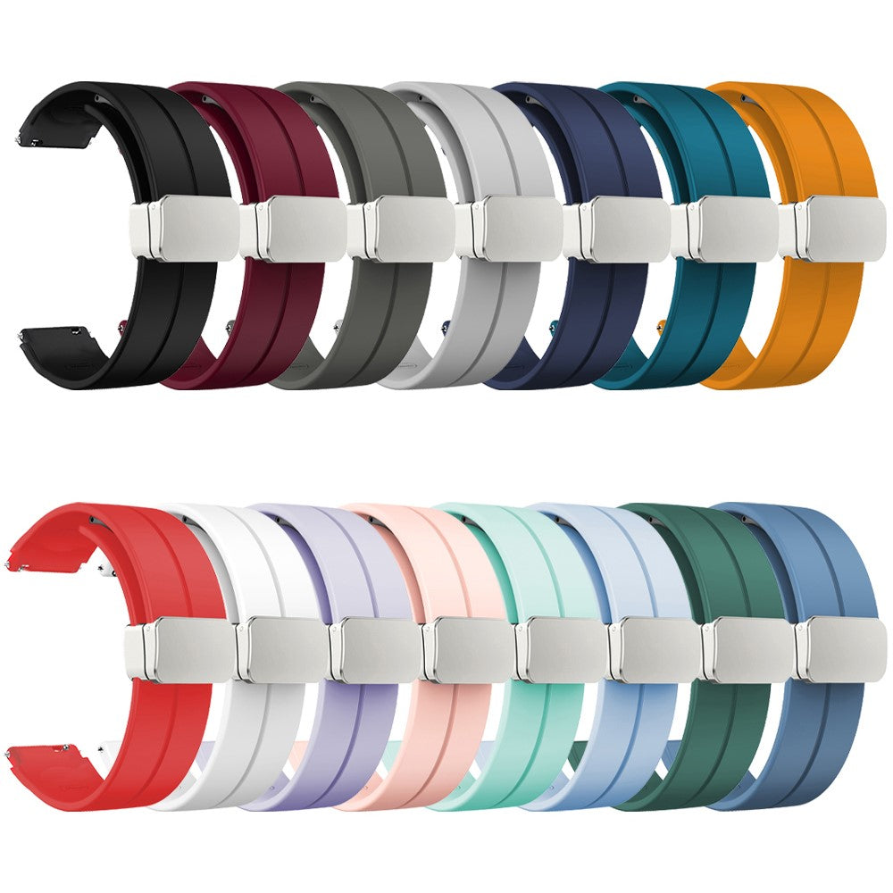 Yndigt Silikone Universal Rem passer til Smartwatch - Sort#serie_1