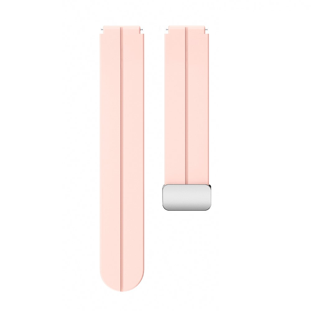 18mm Universal silicone strap with silver buckle - Pink#serie_3