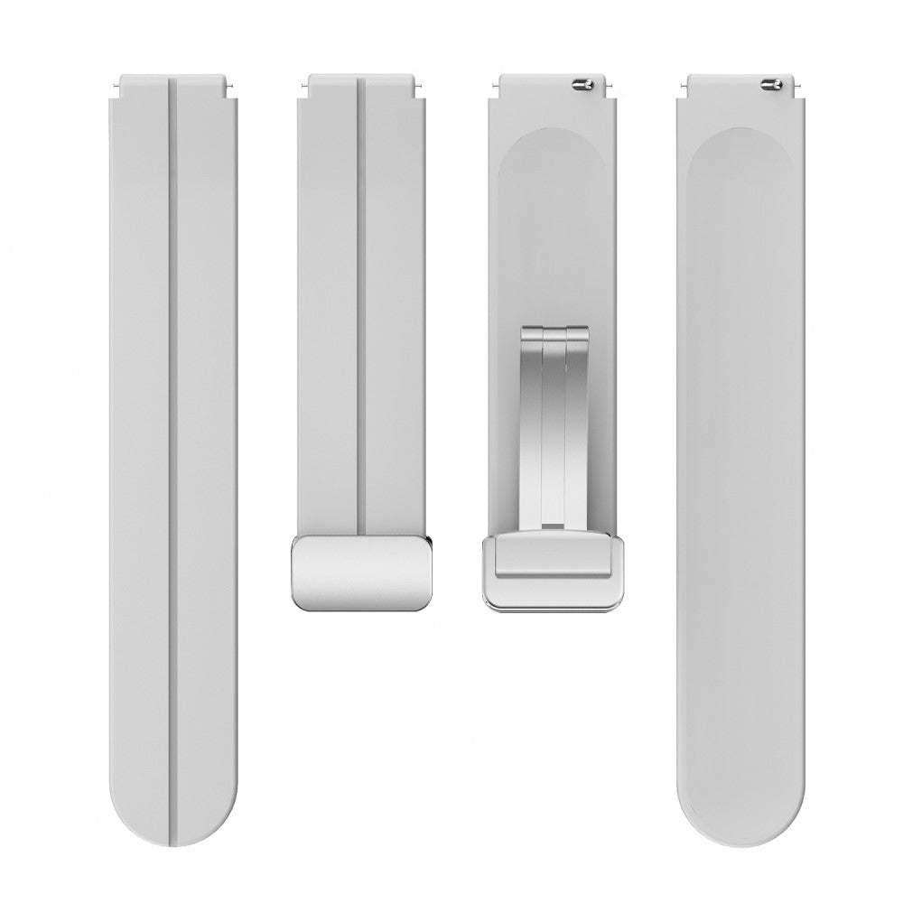 Yndigt Silikone Universal Rem passer til Smartwatch - Sølv#serie_6