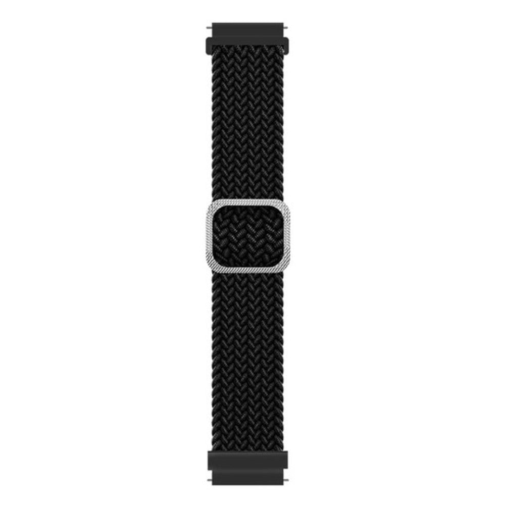Stilfuld Nylon Universal Rem passer til Smartwatch - Sort#serie_13
