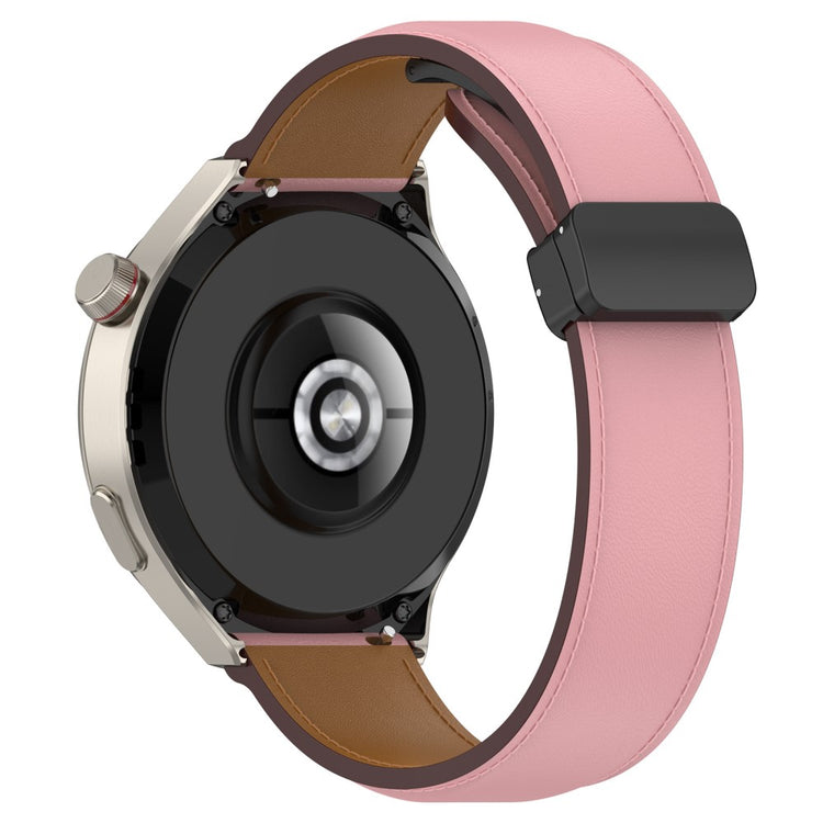 Super Fed Ægte Læder Universal Rem passer til Smartwatch - Pink#serie_3