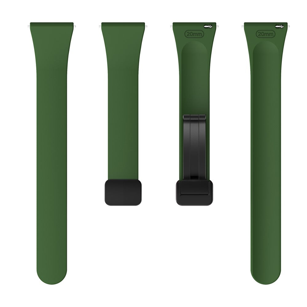 Slidstærk Metal Og Silikone Universal Rem passer til Smartwatch - Grøn#serie_7