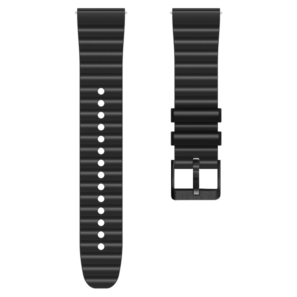 Super Fantastisk Metal Og Silikone Universal Rem passer til Smartwatch - Sort#serie_1