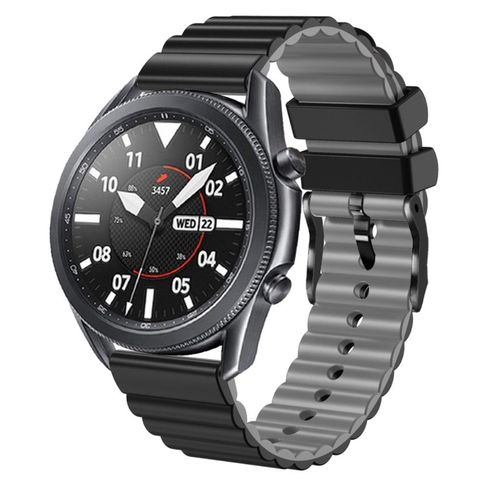 Super Fantastisk Metal Og Silikone Universal Rem passer til Smartwatch - Sort#serie_1